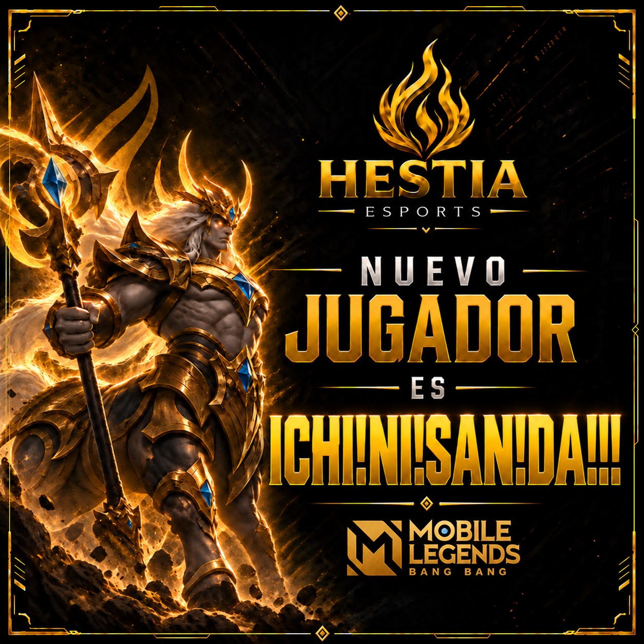 Hestia Esports ficha a un nuevo jugador de Mobile Legends