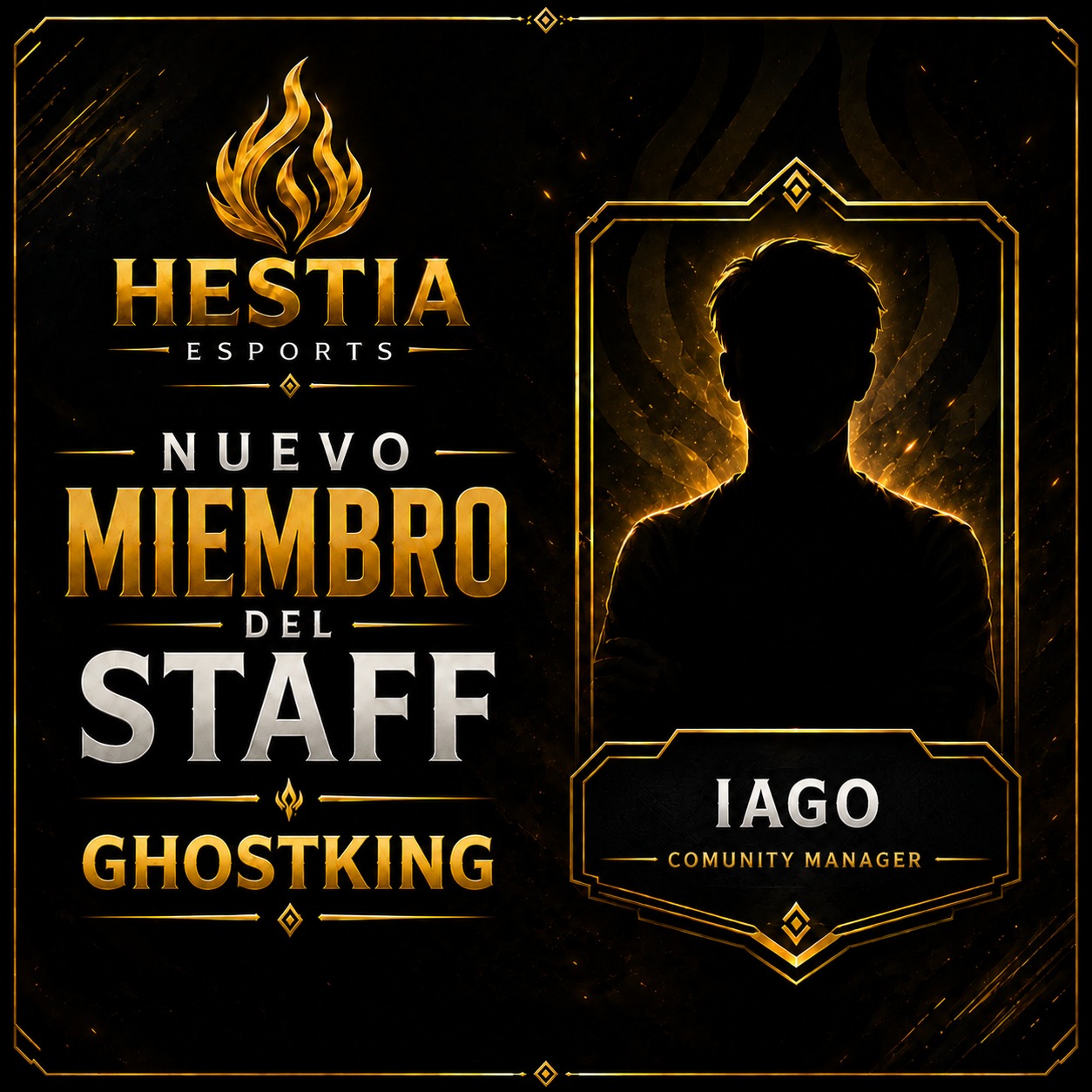 Hestia Esports ficha un nuevo miembro del STAFF